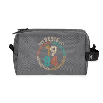 of the BEST of 1984 - the BEST of 1984, birthday - Recycled Toiletry Zip Bag - anthracite - Front