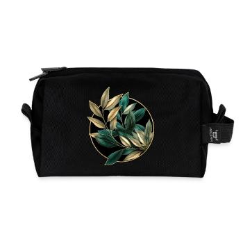 Elegante Pflanzen - Recycelte Kulturtasche - Schwarz - Vorne