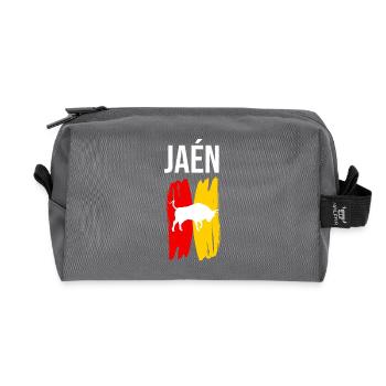 Jaén Souvenir - Recycelte Kulturtasche - Anthrazit - Vorne