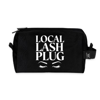Eyelashes that impress - Recycled Toiletry Zip Bag - black - Front