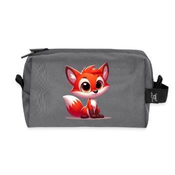 Fuchs - Recycelte Kulturtasche - Anthrazit - Vorne