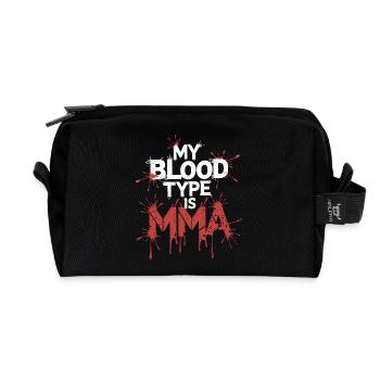 Expressing passion for MMA - Recycled Toiletry Zip Bag - black - Front
