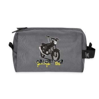 S51 (black) // Illustration - Recycelte Kulturtasche - Anthrazit - Vorne