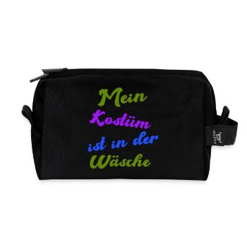 kostüm wäsche - Recycelte Kulturtasche - Schwarz - Vorne