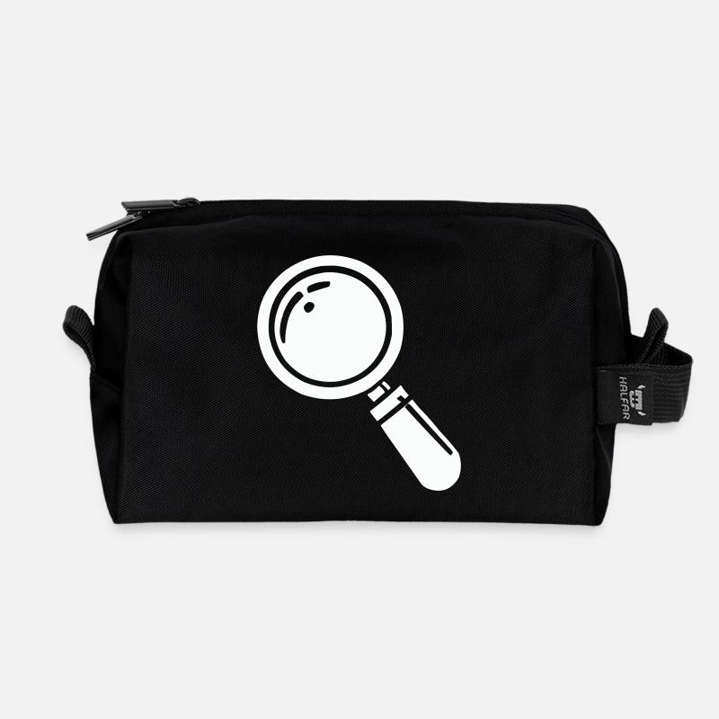 lupe - Recycelte Kulturtasche - Schwarz