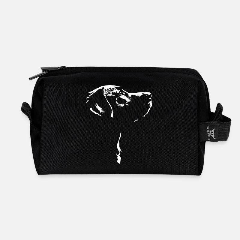 Labrador Retriever Hund Hunde Labbi Wilsigns - Recycelte Kulturtasche - Schwarz