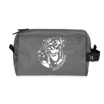 Chasse Terrier Chiens de chasse Chien de chasse Chiens Wilsigns - Trousse de toilette en tissu recyclé - anthracite - Devant