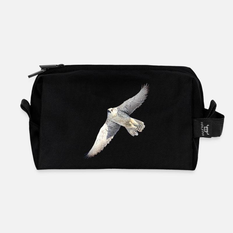 GyrFalcoin Flug - Recycelte Kulturtasche - Schwarz