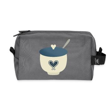 sugar bowl - Recycled Toiletry Zip Bag - anthracite - Front