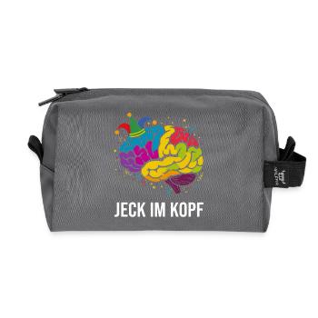 Costume de carnaval Jeck dans la tête Accessoires de carnaval 2026 - Trousse de toilette en tissu recyclé - anthracite - Devant
