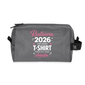 Rente 2026 Legende Ruhestand Geschenk - Recycelte Kulturtasche - Anthrazit - Vorne