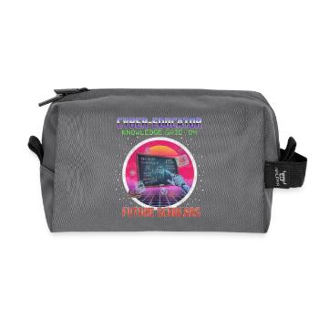 Professeur de cybersécurité - Trousse de toilette en tissu recyclé - anthracite - Devant