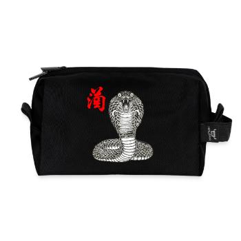 Cobra Asian - Trousse de toilette en tissu recyclé - noir - Devant