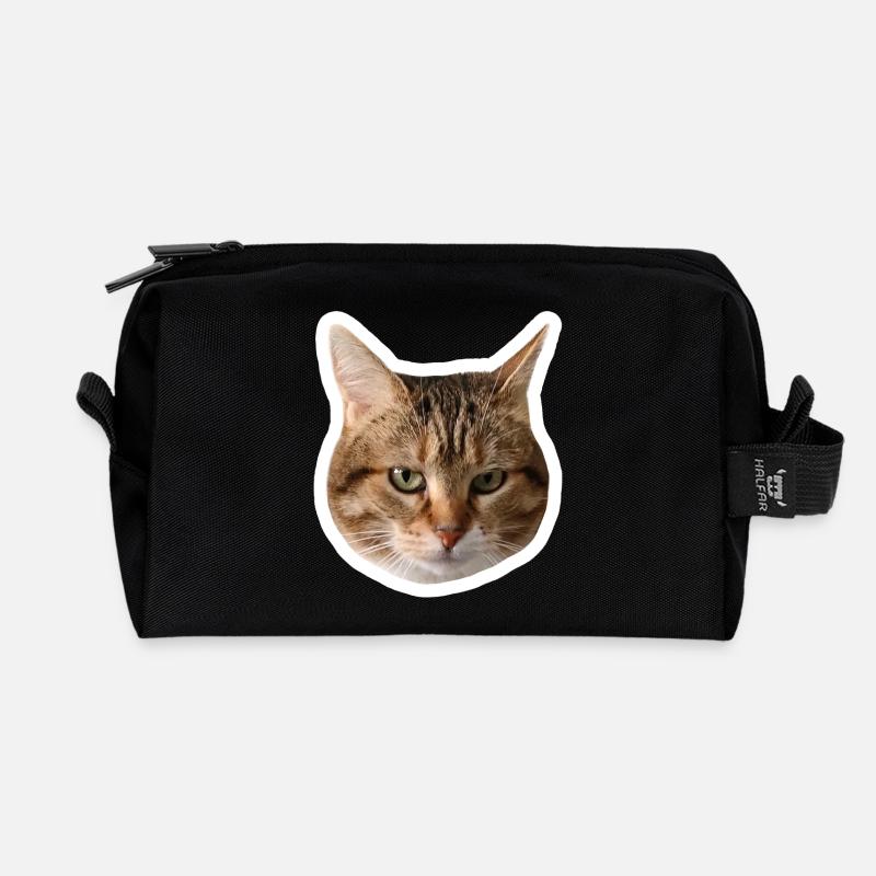 Missty Sad Decal - Recycelte Kulturtasche - Schwarz