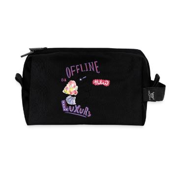 Offline - Recycled Toiletry Zip Bag - black - Front