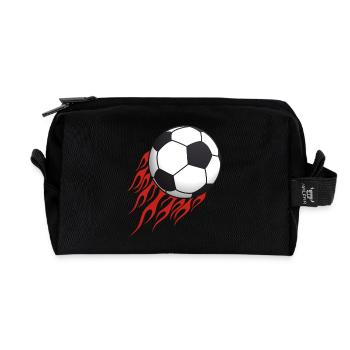 football - Recycled Toiletry Zip Bag - black - Front