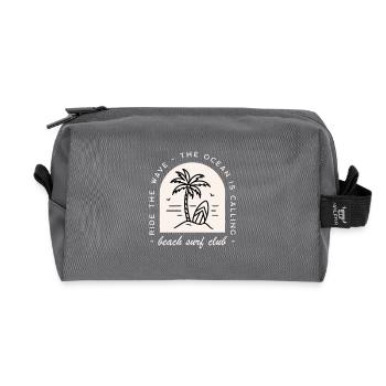 Beach Surf Club Humor Surfer Retro - Recycelte Kulturtasche - Anthrazit - Vorne