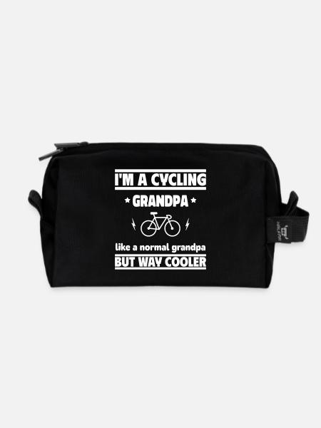 Ich bin ein Fahrrad-Opa, viel cooler - Recycelte Kulturtasche - Schwarz