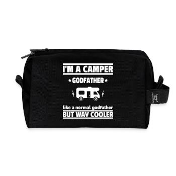 Paten-Camper, viel cooler als ein normaler Pate - Recycelte Kulturtasche - Schwarz - Vorne
