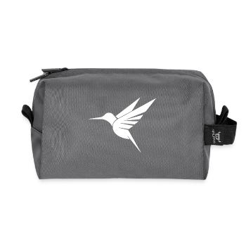 Schwebender Kolibri Tattoo Tribal Schwingen - Recycelte Kulturtasche - Anthrazit - Vorne