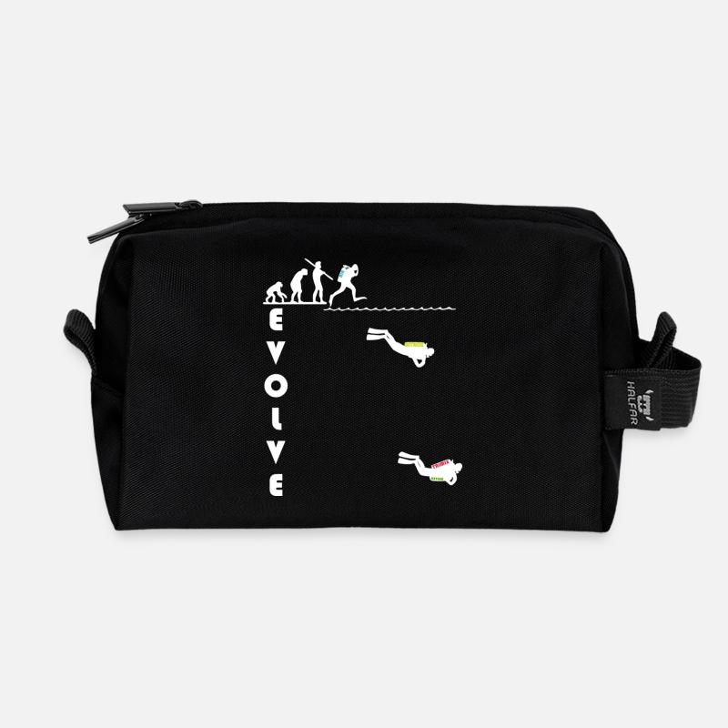evolve_white - Recycelte Kulturtasche - Schwarz