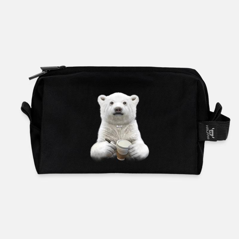 BARISTA (EBENE) - Recycelte Kulturtasche - Schwarz