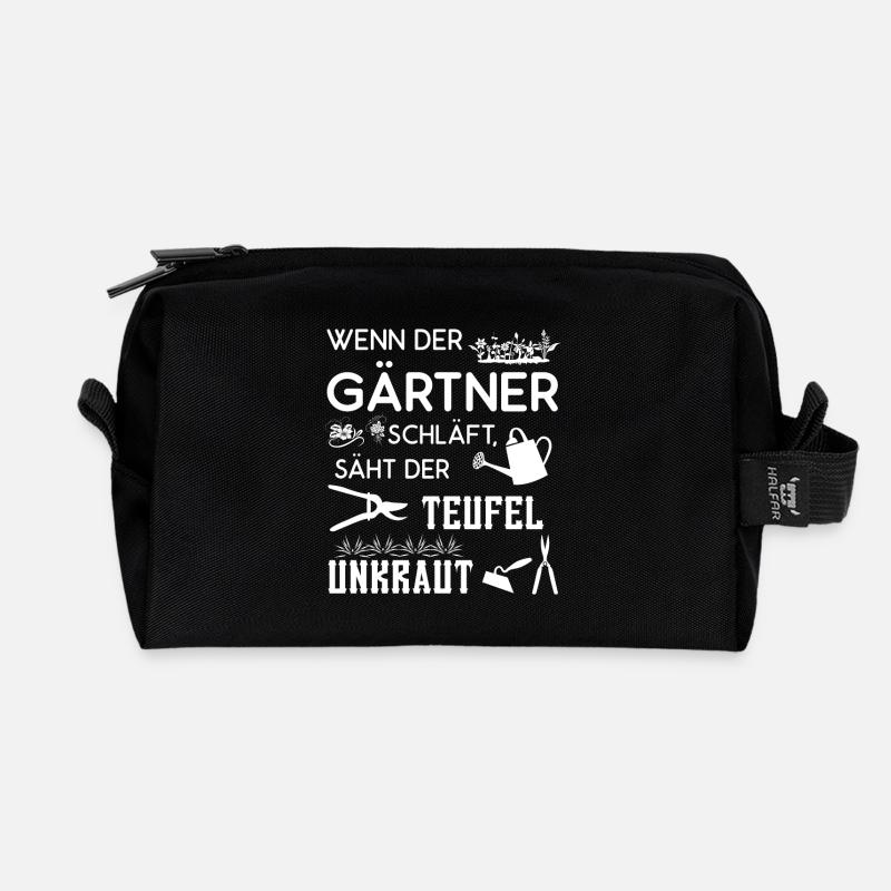 Gärtner - Recycelte Kulturtasche - Schwarz