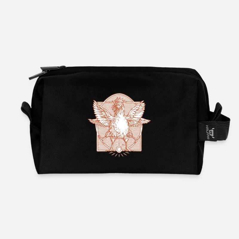 The rooster Vitruve3 - Recycled Toiletry Zip Bag - black