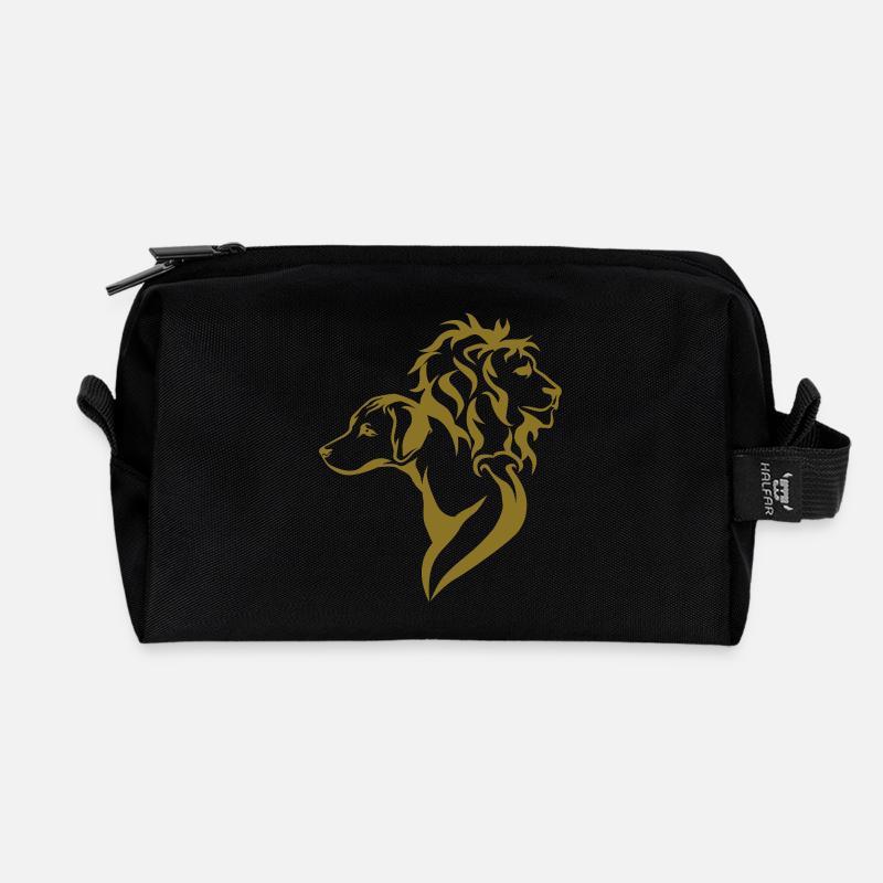 Golden Ridgeback - Recycelte Kulturtasche - Schwarz