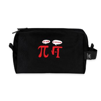 Math Gift Rational Pi School Teacher Plus number - Recycled Toiletry Zip Bag - black - Front