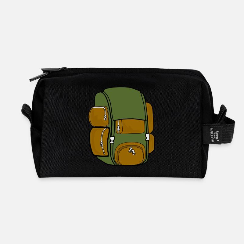 sac à dos - Trousse de toilette en tissu recyclé - noir