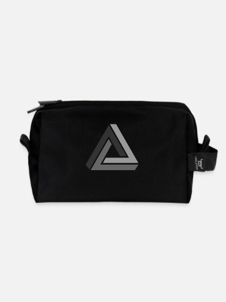 optische Täuschung - Recycelte Kulturtasche - Schwarz