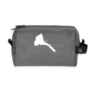 Eritrea Original Gift Idea - Recycled Toiletry Zip Bag - anthracite - Front