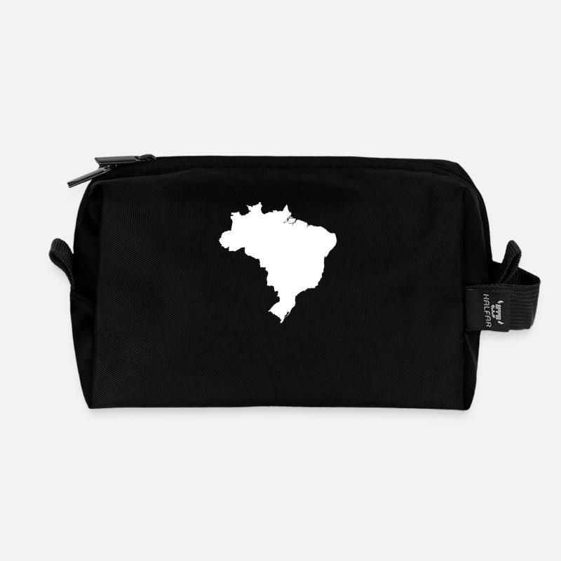 Idea regalo originale Brasile - Borsa da toilette in materiali riciclati - nero