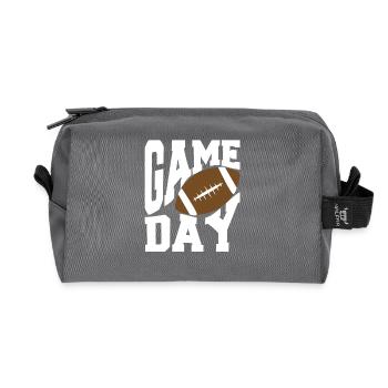 Football américain Etats-Unis Etats-Unis de Noël de Noël Super Bowl - Trousse de toilette en tissu recyclé - anthracite - Devant