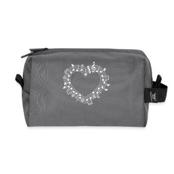 coeur de partition - Trousse de toilette en tissu recyclé - anthracite - Devant