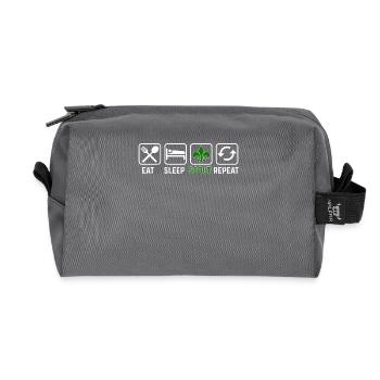 Eat Sleep Scout Repeat - Recycelte Kulturtasche - Anthrazit - Vorne