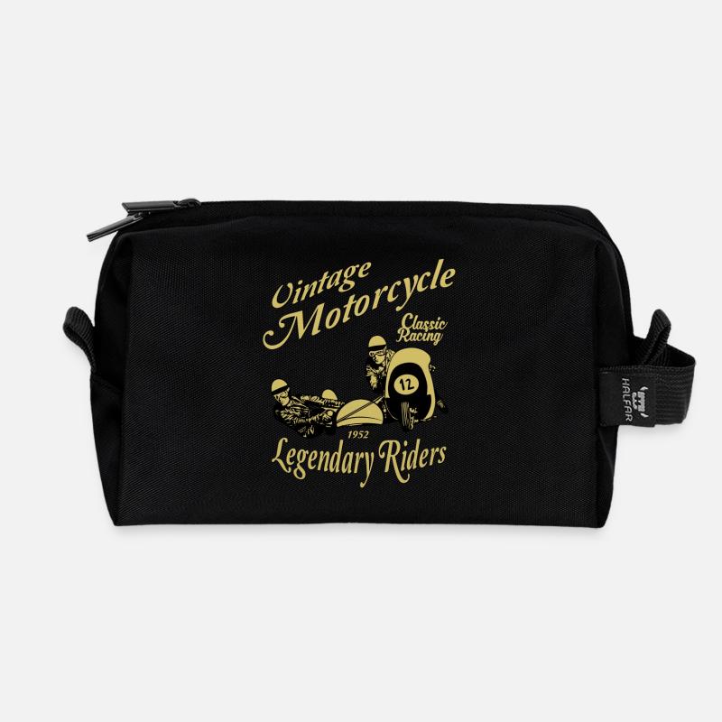 Sidecar Classic Racing - Recycelte Kulturtasche - Schwarz