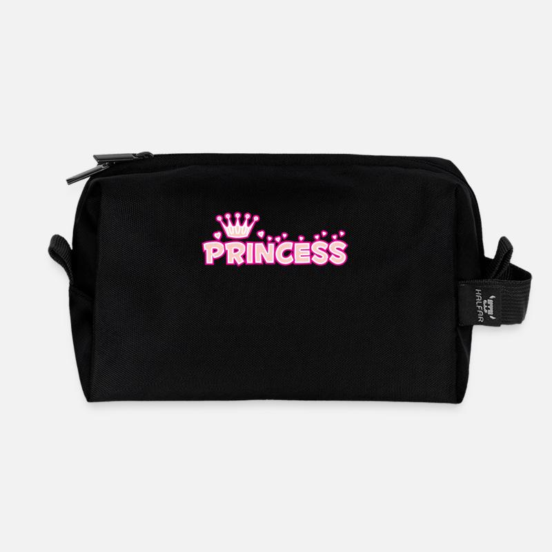 Princess - Recycelte Kulturtasche - Schwarz