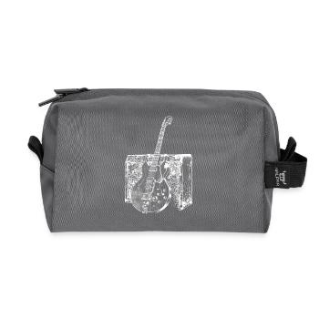 Légendaire guitare blues électrique et musicien d’ampli - Trousse de toilette en tissu recyclé - anthracite - Devant