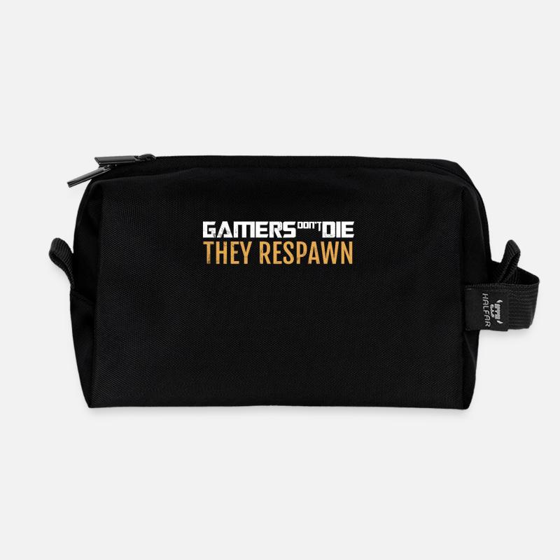 Gamer - Zocken - Nerd - Geek - Geschenk - Recycelte Kulturtasche - Schwarz
