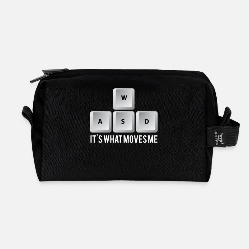 Gamer - PC - Nerd - Geek - Geschenk - Recycelte Kulturtasche - Schwarz