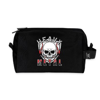 Heavy Metal - Recycelte Kulturtasche - Schwarz - Vorne