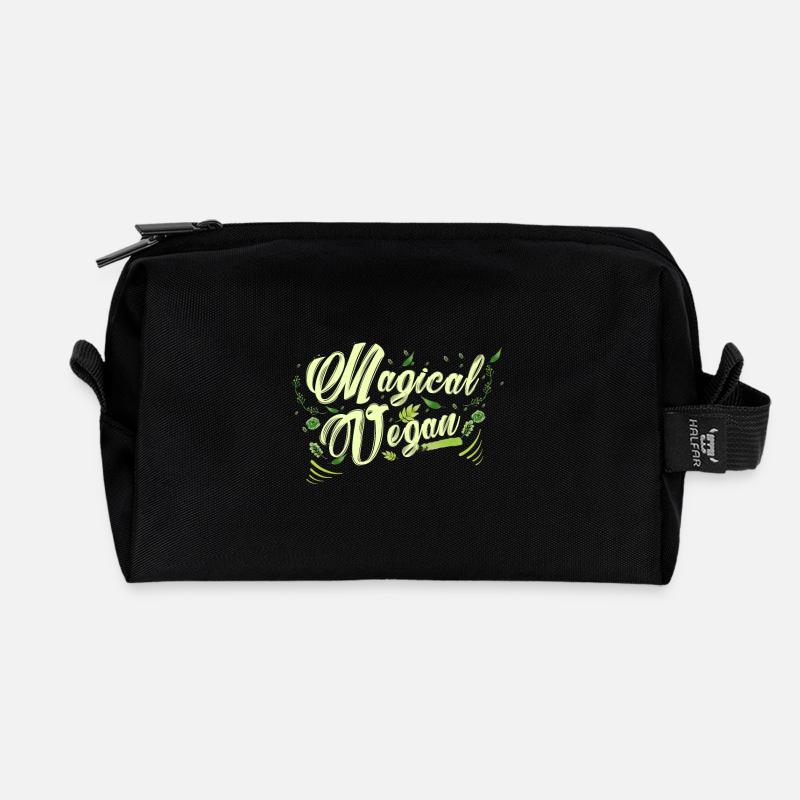 Magical Vegan - Magischer veganer - Tierrechte - Recycelte Kulturtasche - Schwarz
