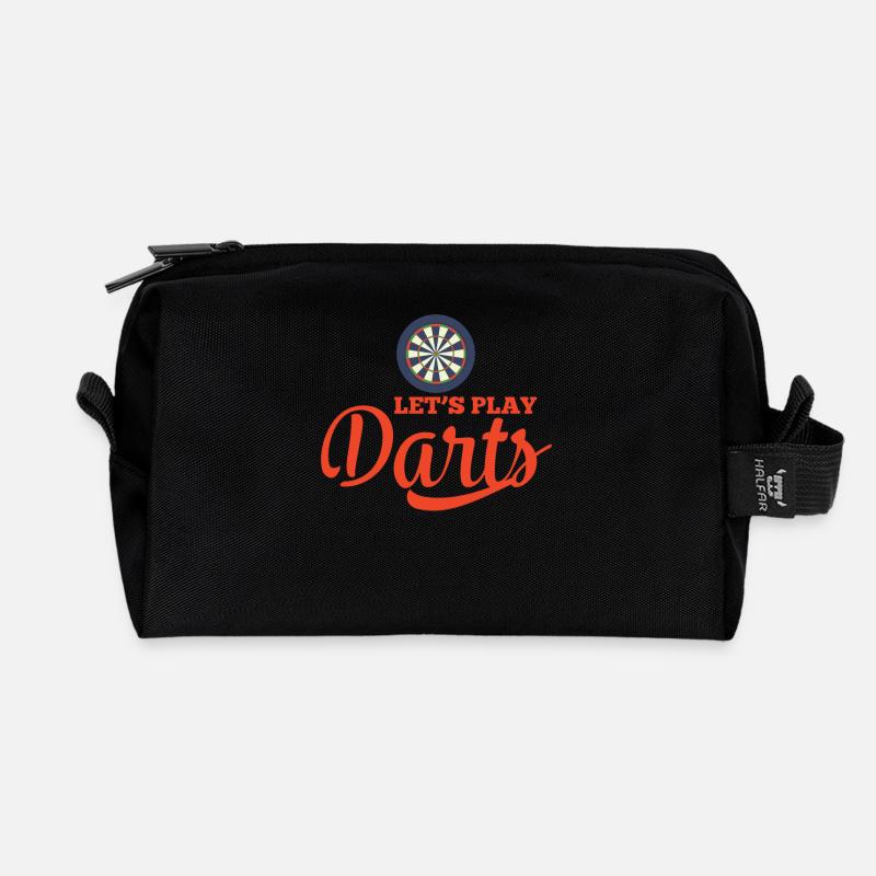 Dart - Dartscheibe - Darts - Geschenk - Dart Shirt - Recycelte Kulturtasche - Schwarz