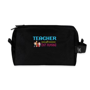 Kindergarten Preschool Pre-K Teacher 1 Day Lehrer - Trousse de toilette en tissu recyclé - noir - Devant