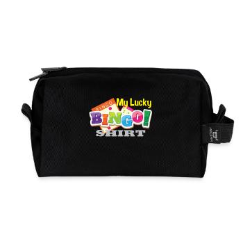 My Lucky Bingo Shirt Bingo player gift - Recycled Toiletry Zip Bag - black - Front