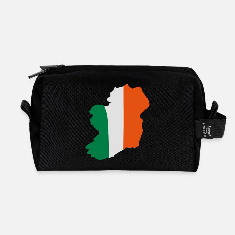 Irland - Recycelte Kulturtasche - Schwarz