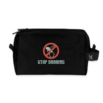 Dab contre tamponnant arrêt dabben Hater drôle - Trousse de toilette en tissu recyclé - noir - Devant