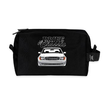 W126 drive the classic - Recycled Toiletry Zip Bag - black - Front